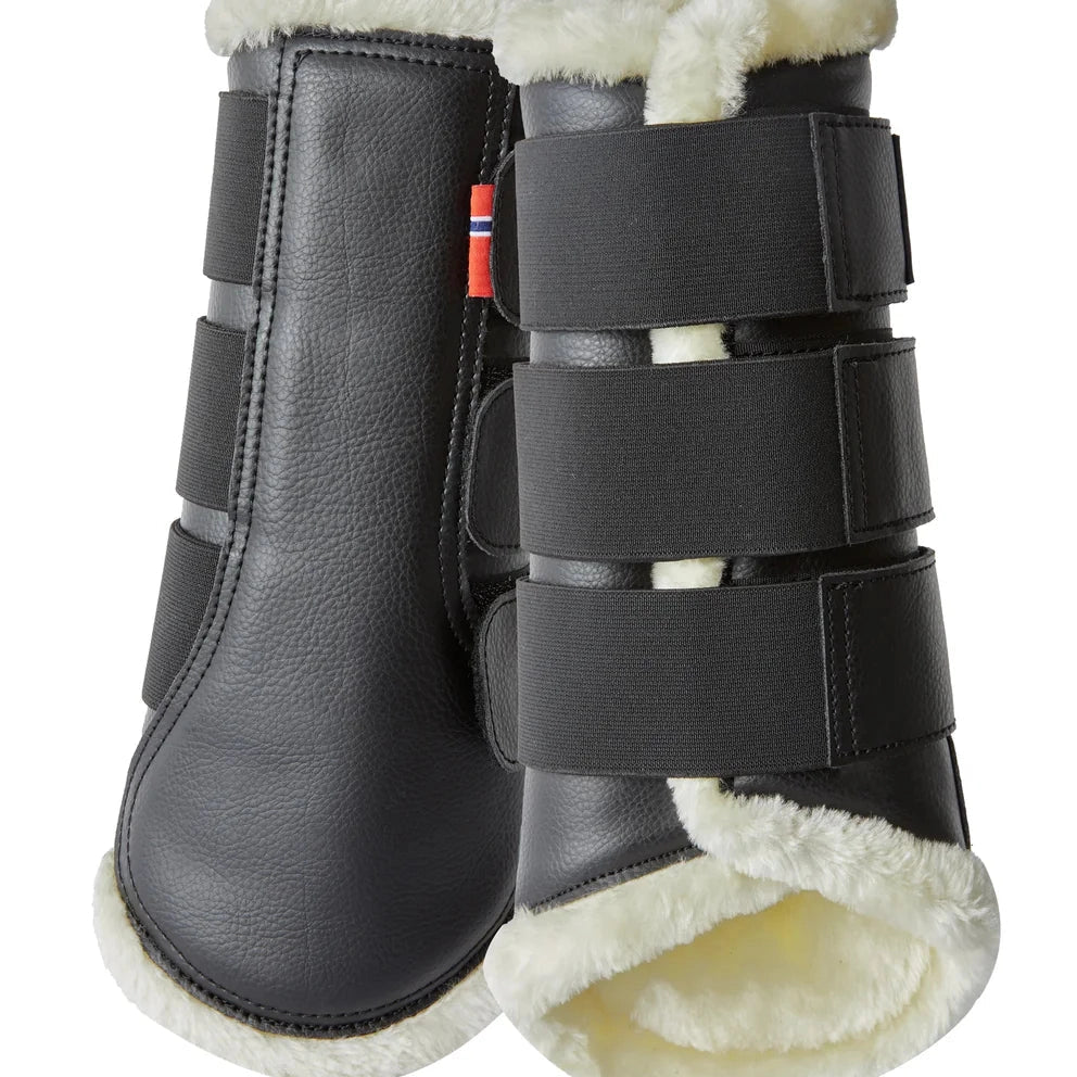 B Vertigo Wellington fetlock boots, black-fleece