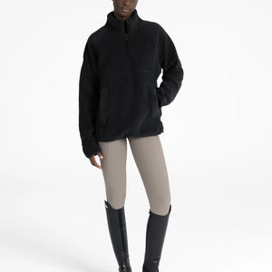 Maximilian Equestrian Women Clan Teddy Halfzip, fekete