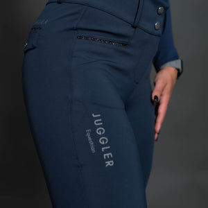 Juggler Equestrian, Glitter Compression Navy Lovaglónadrág