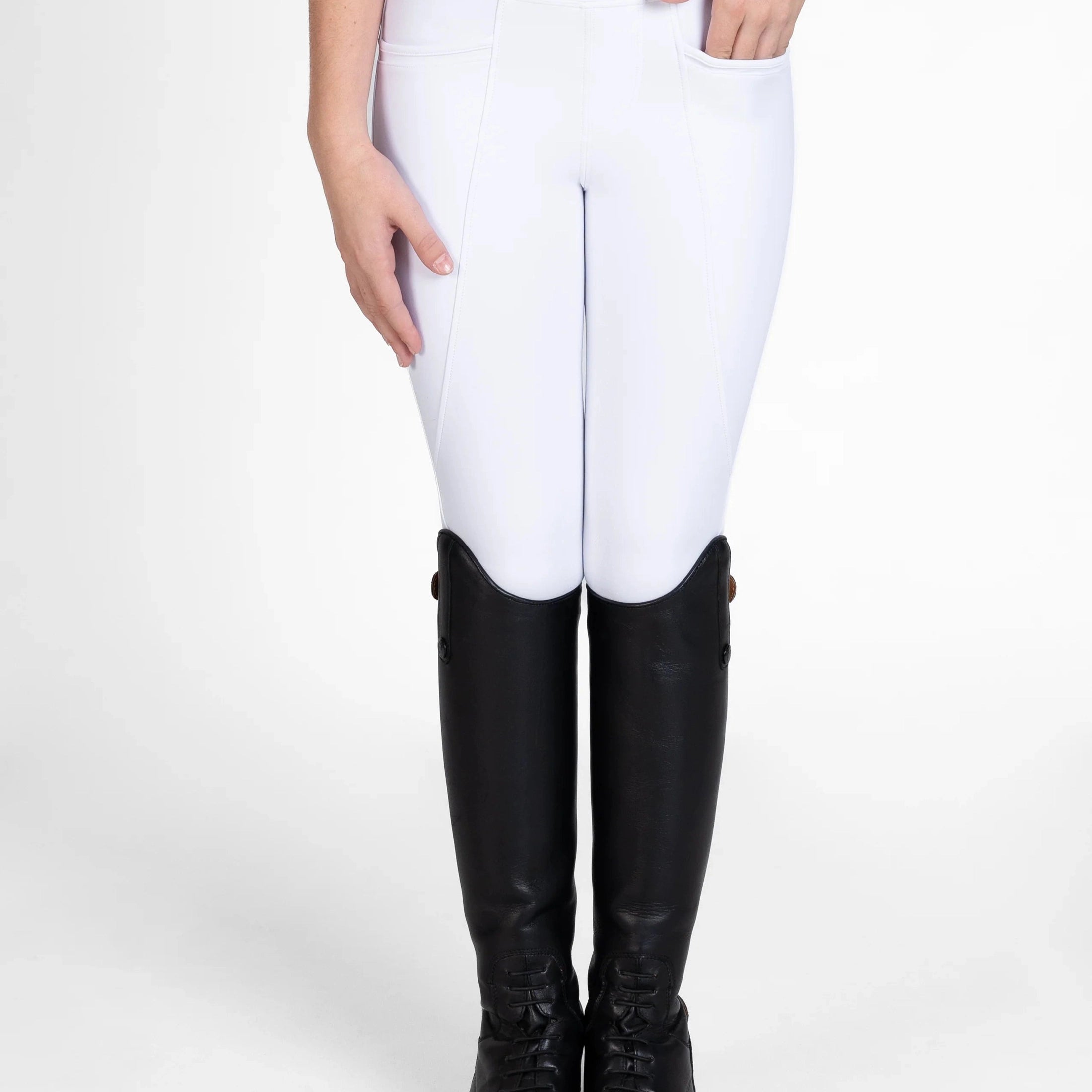 Maximilian Equestrian fiatal versenynadrág, fehér