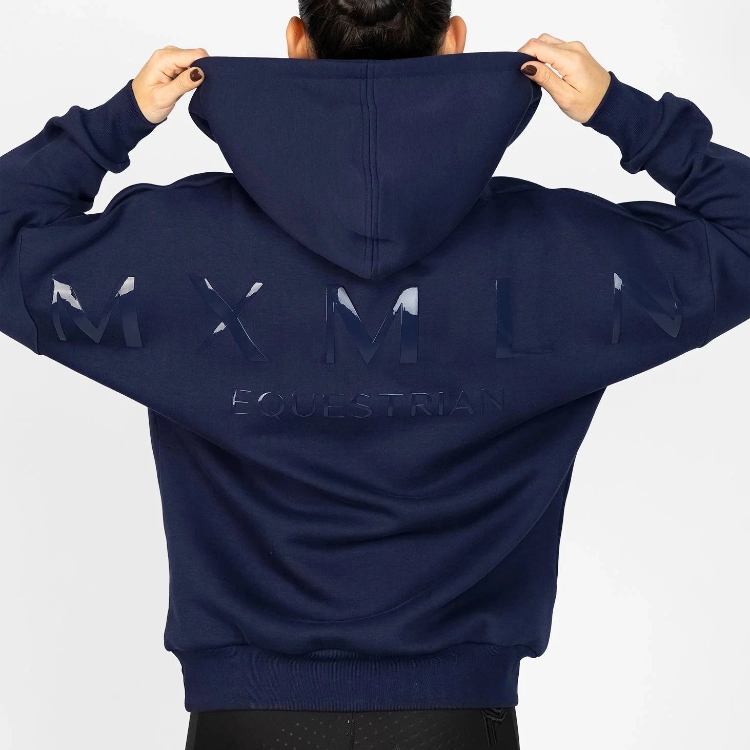 Maximilian Equestrian Icon Oversized Hoodie,navy