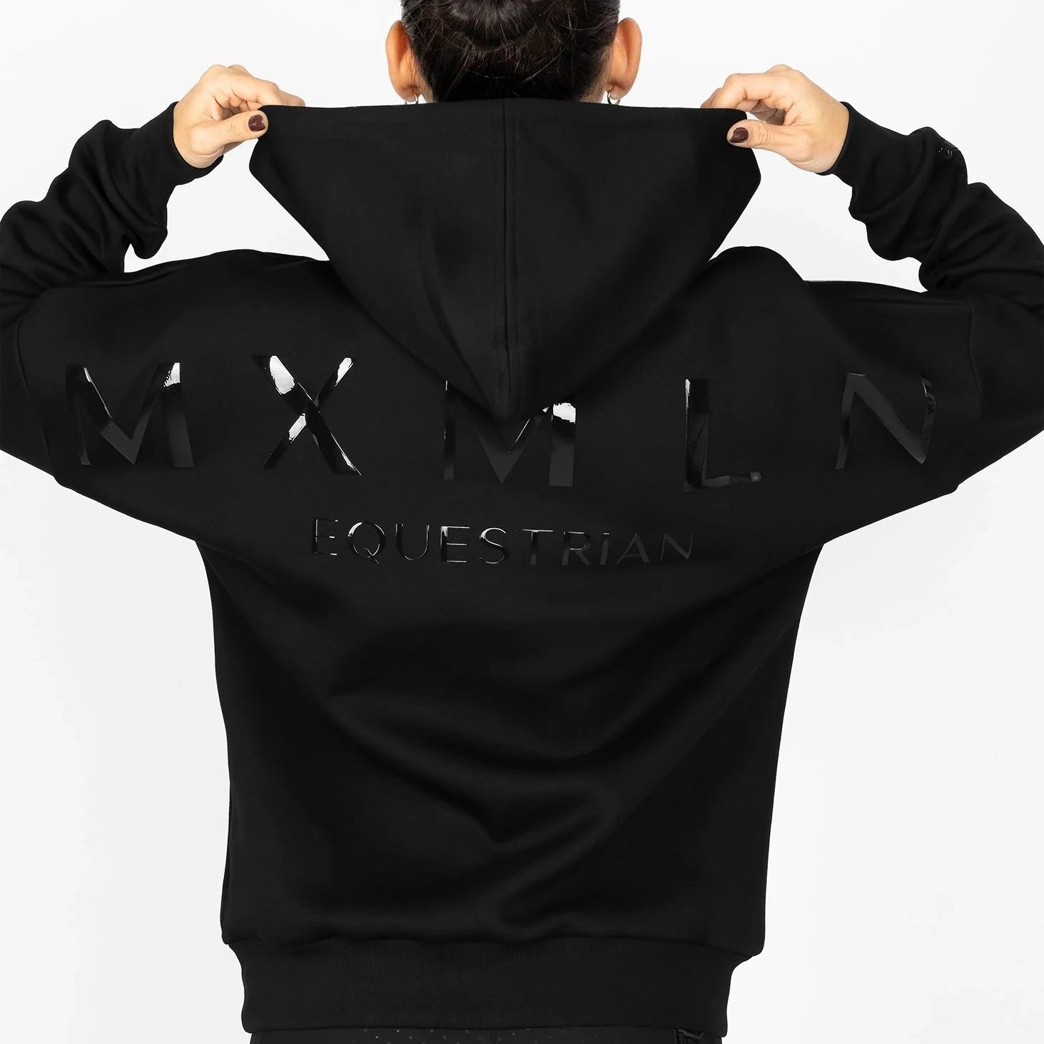 Maximilian Equestrian Icon Oversized Hoodie, fekete