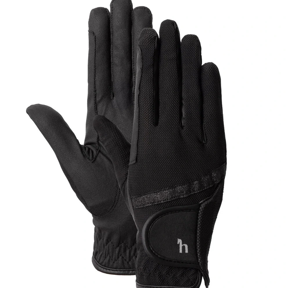 Horze Sabrina Women's Mesh Summer Gloves, Black