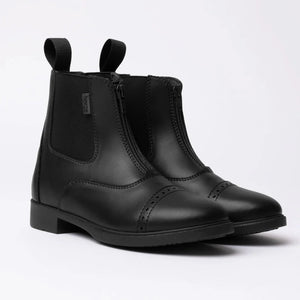 Horze Wexford Women's Front Zip Jodhpur Boots, Black