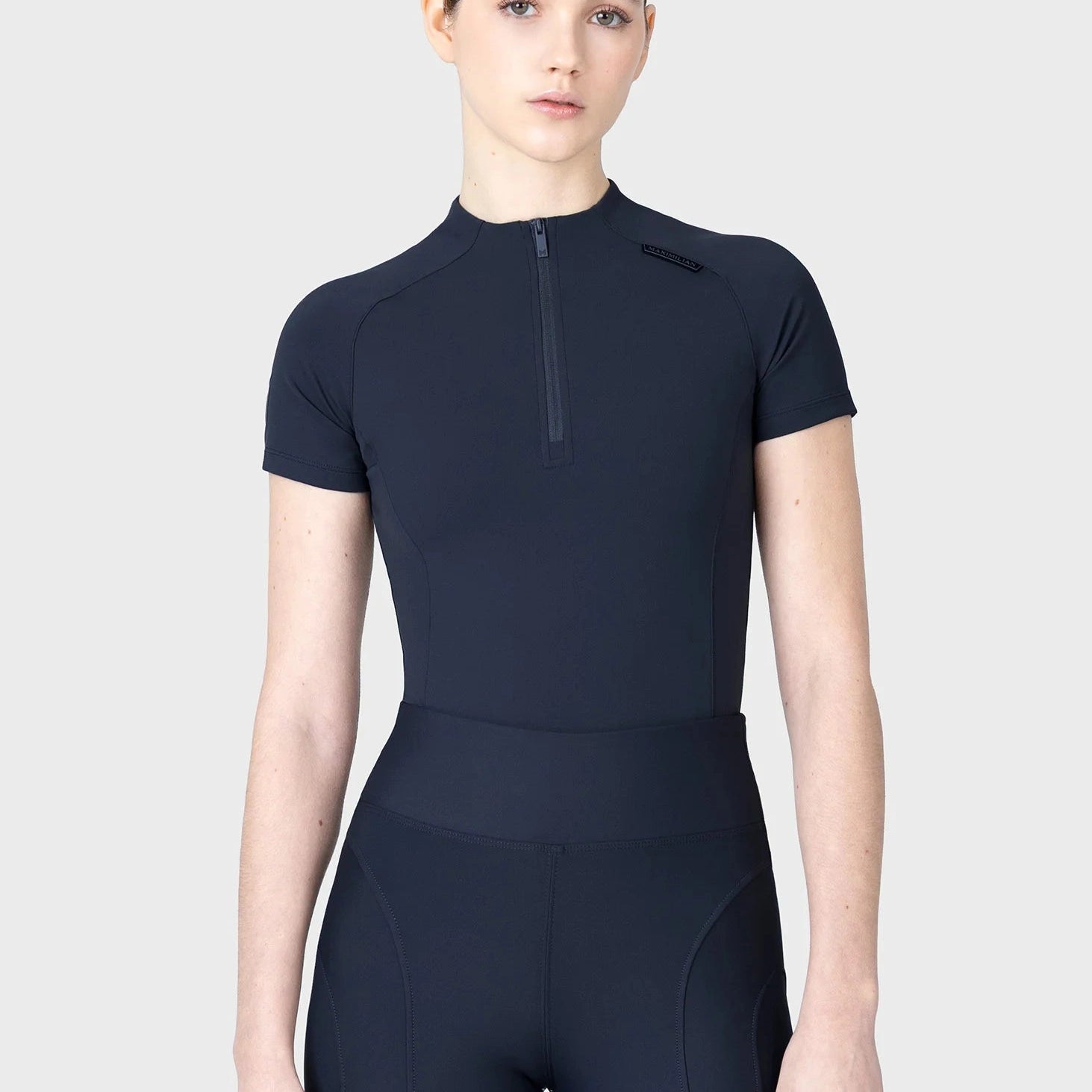 Maximilian Equestrian Origin short-sleeved top, atlantic