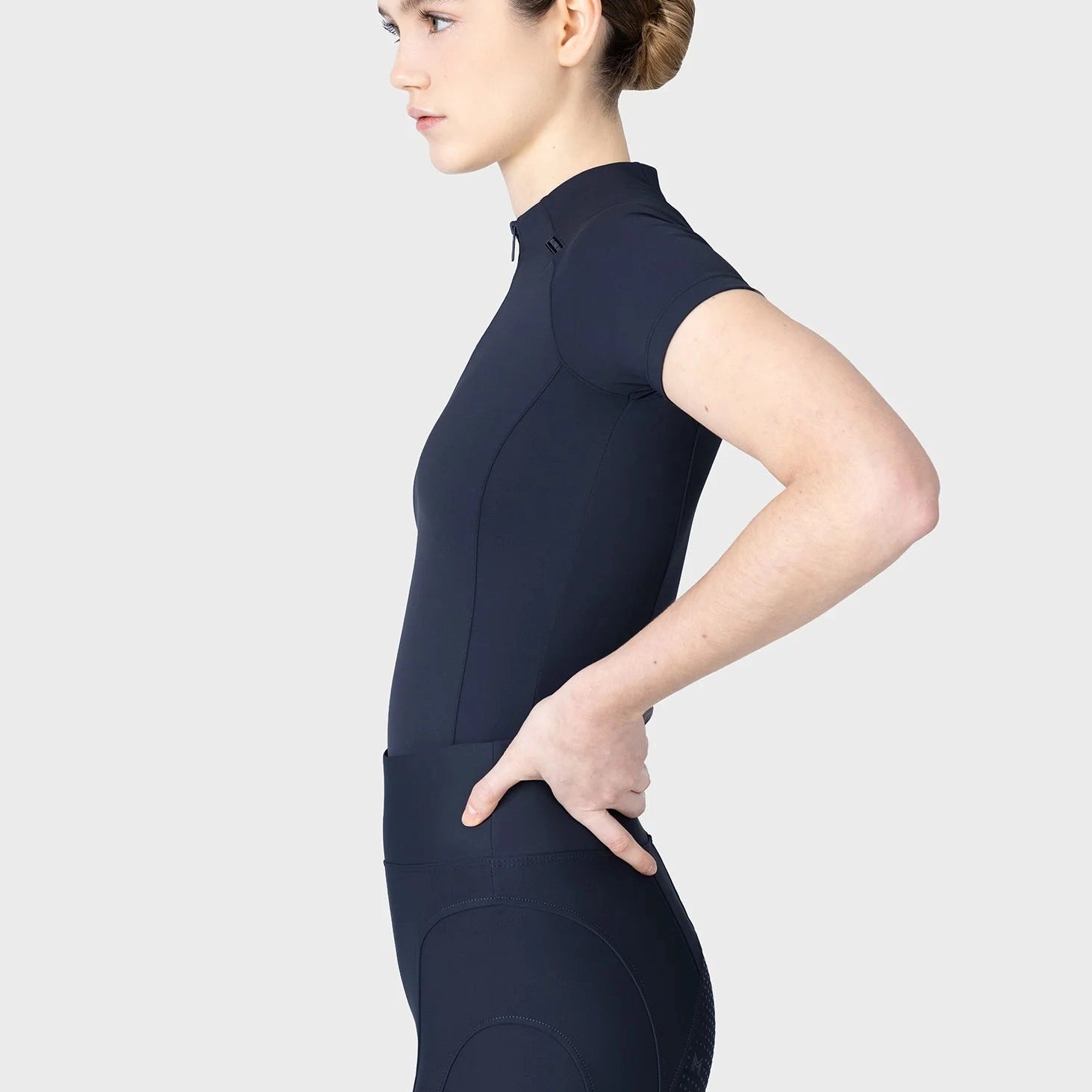 Maximilian Equestrian Origin short-sleeved top, atlantic