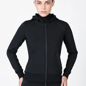 Maximilian Equestrian Artic Zip pulóver, fekete