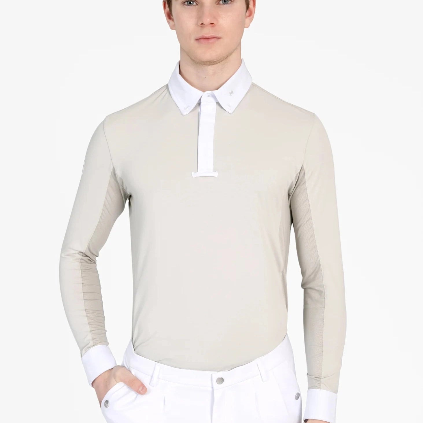 Maximilian Equestrian Focus long-sleeved competition shirt, beige