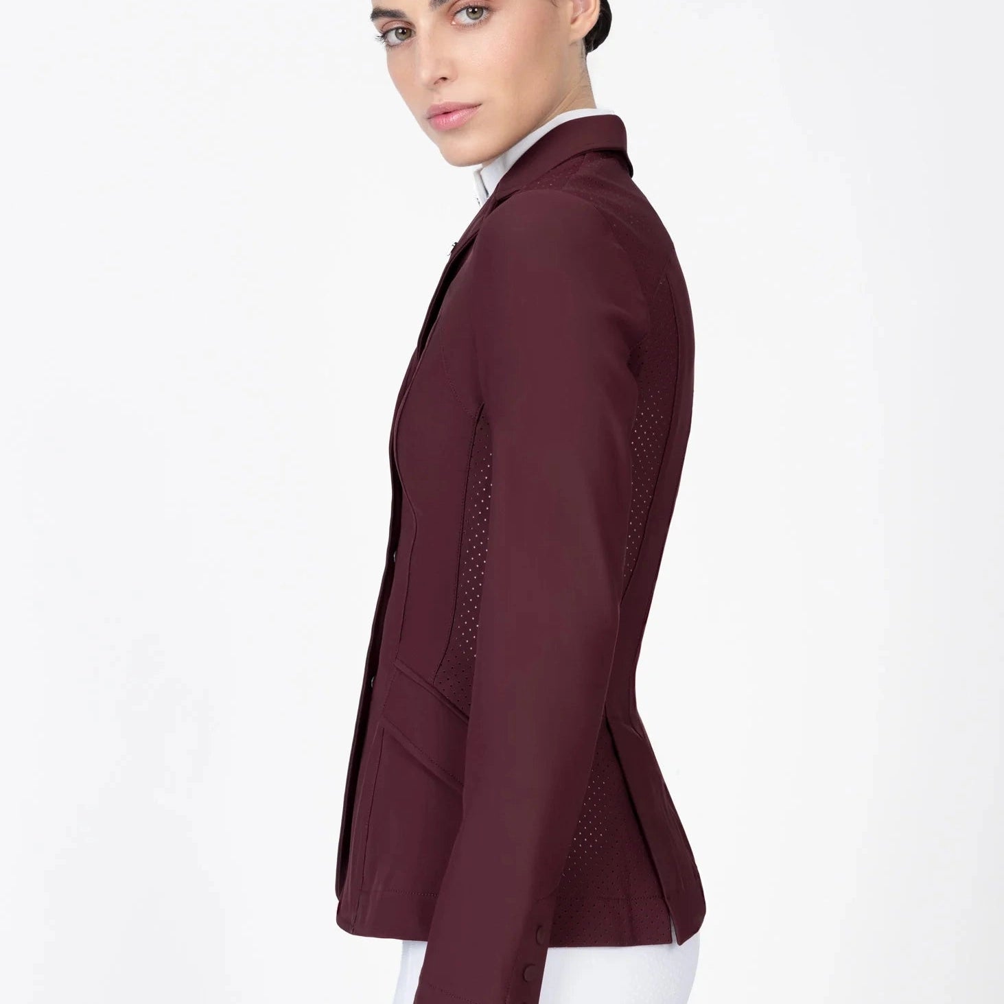 Maximilian Equestrian Aura show jacket, burgundy