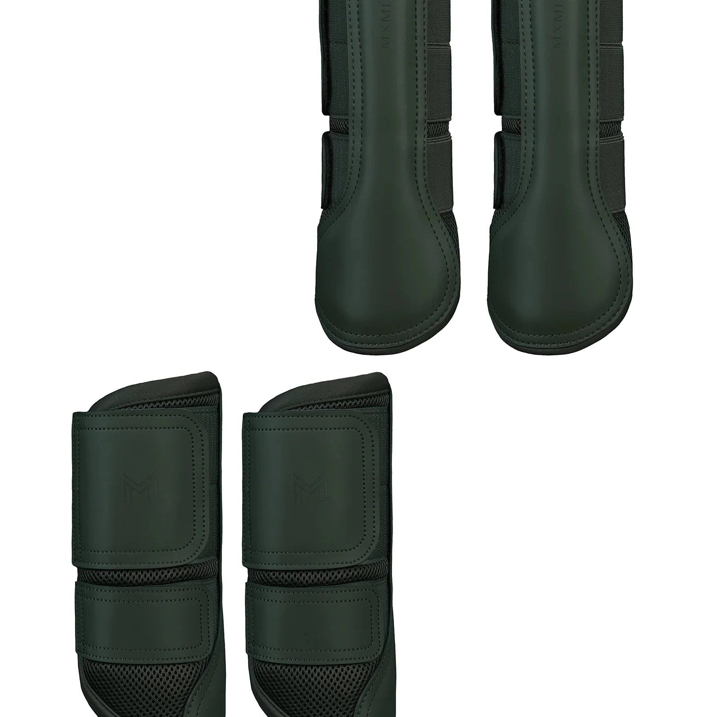 MAximilian Equestrian Ego Brushing boots, hunter zöld, 4db