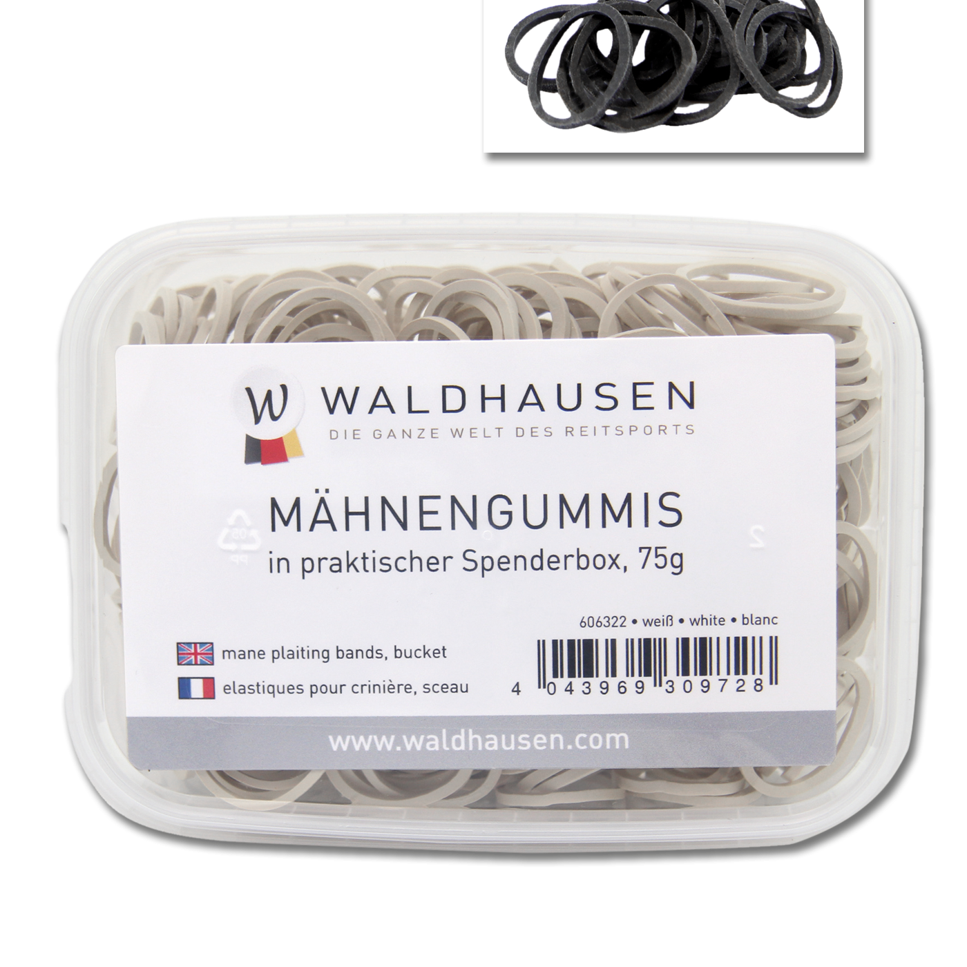 Waldhausen sörénygumi, fekete