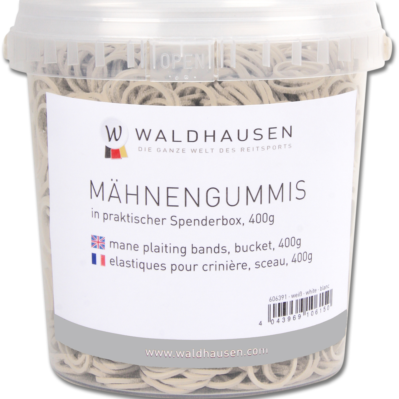 Waldhausen Sörénygumi vödörben, fehér