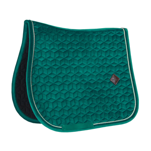 Kentucky Horsewear velvet ugró nyeregalátét, dark green