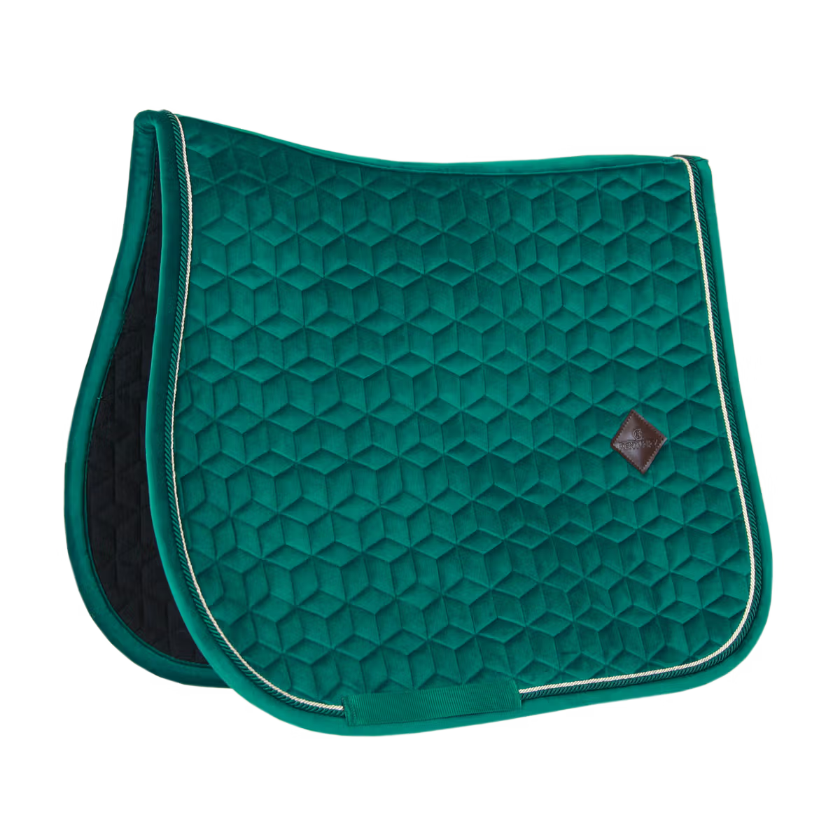 Kentucky Horsewear velvet ugró nyeregalátét, dark green