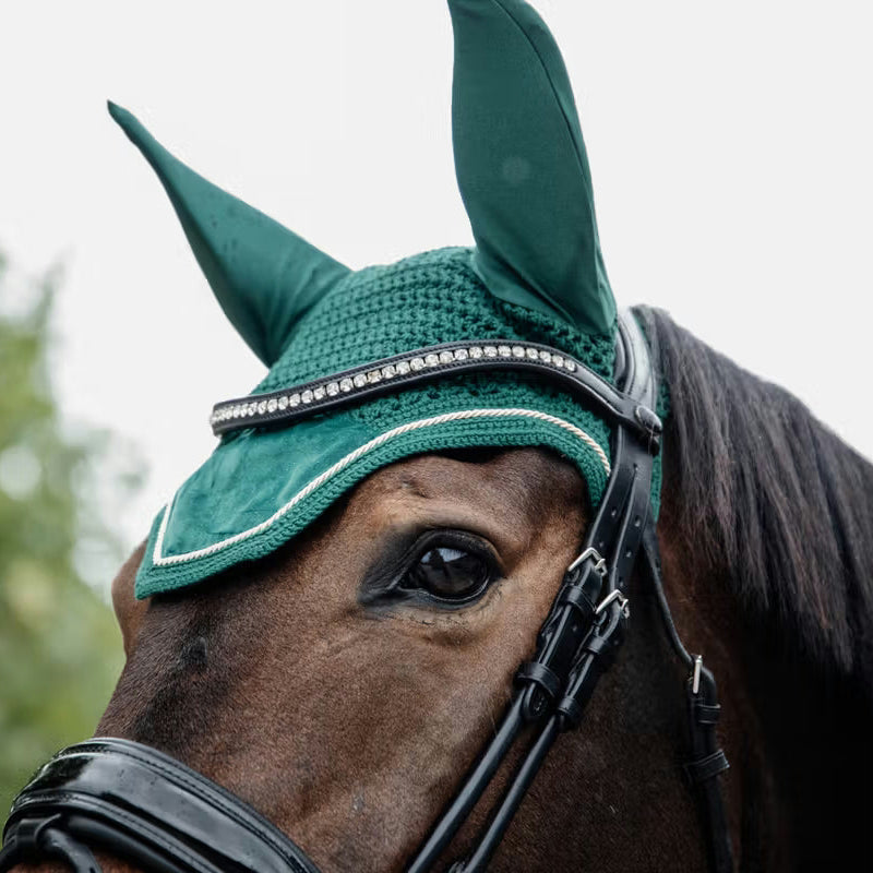 Kentucky Horsewear Wellington Ear Net, dark green