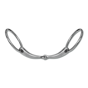 Waldhausen Csikózabla anatómiai, egyszer tört, rozsdamentes acél, 16 mm
