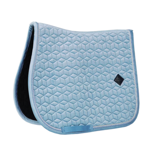 Kentucky Horsewear velvet ugró nyeregalátét, light blue