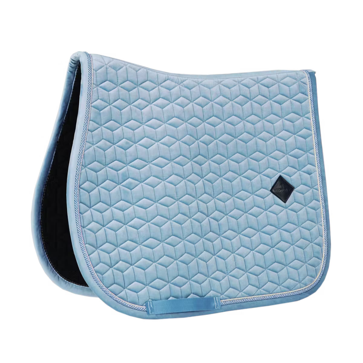 Kentucky Horsewear velvet ugró nyeregalátét, light blue