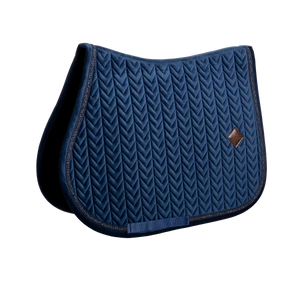 Kentucky Horsewear velevet mini pearls nyeregalátét, navy