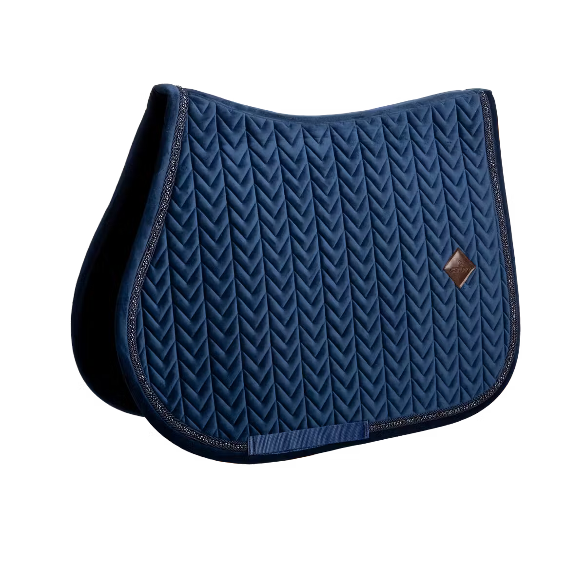 Kentucky Horsewear velevet mini pearls nyeregalátét, navy