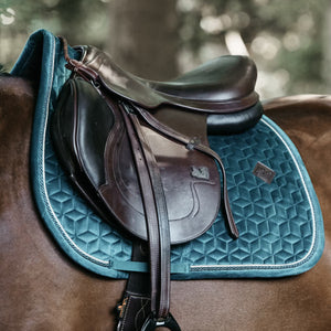 Kentucky Horsewear velvet ugró nyeregalátét, Emerald