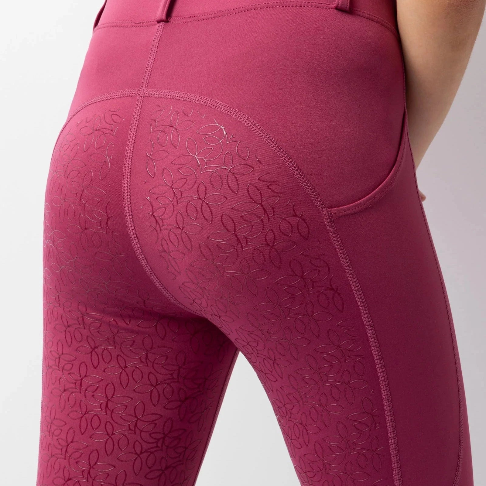 Horze Dea gyerek teli szilikonos leggings, dry rose
