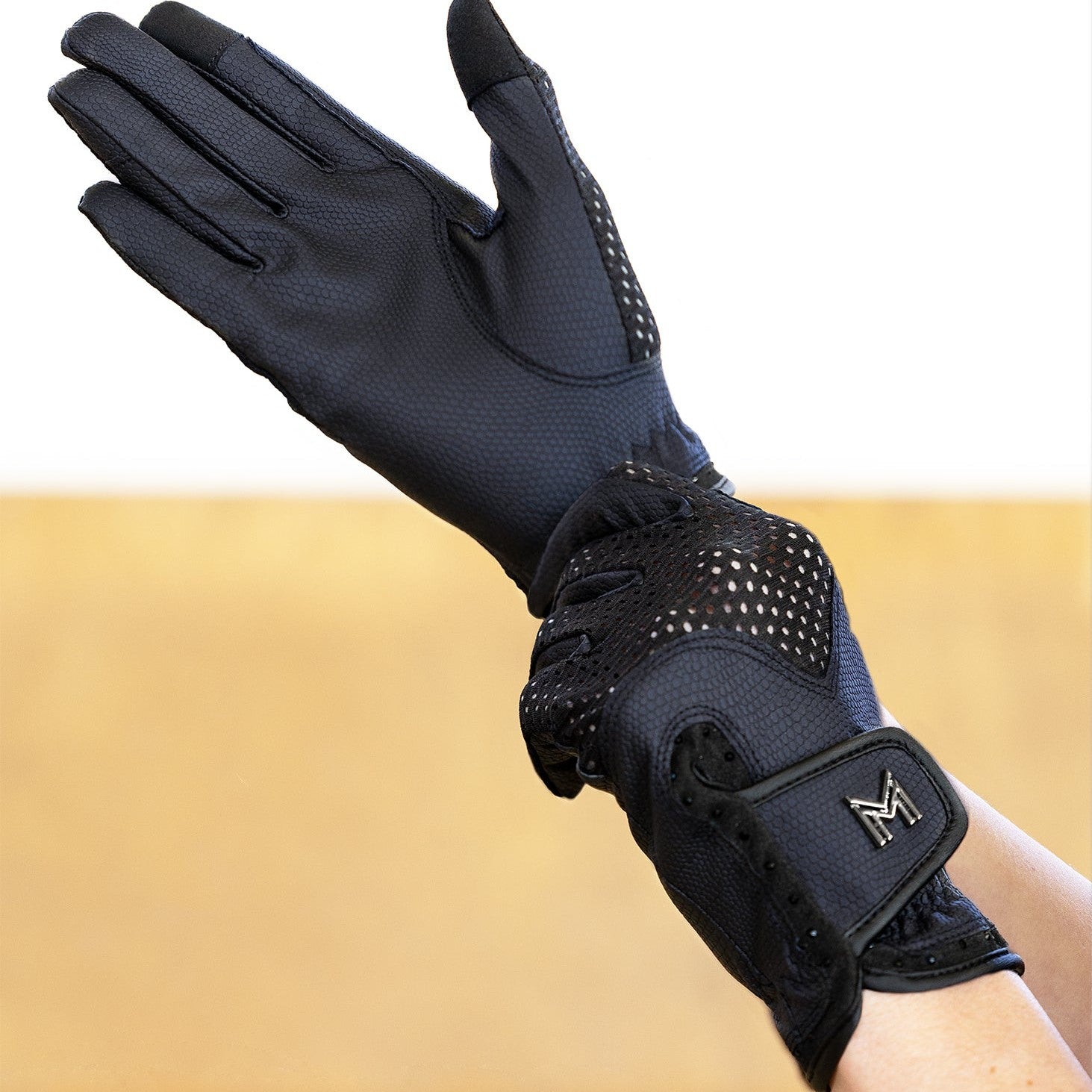 Navy Ava Riding Gloves