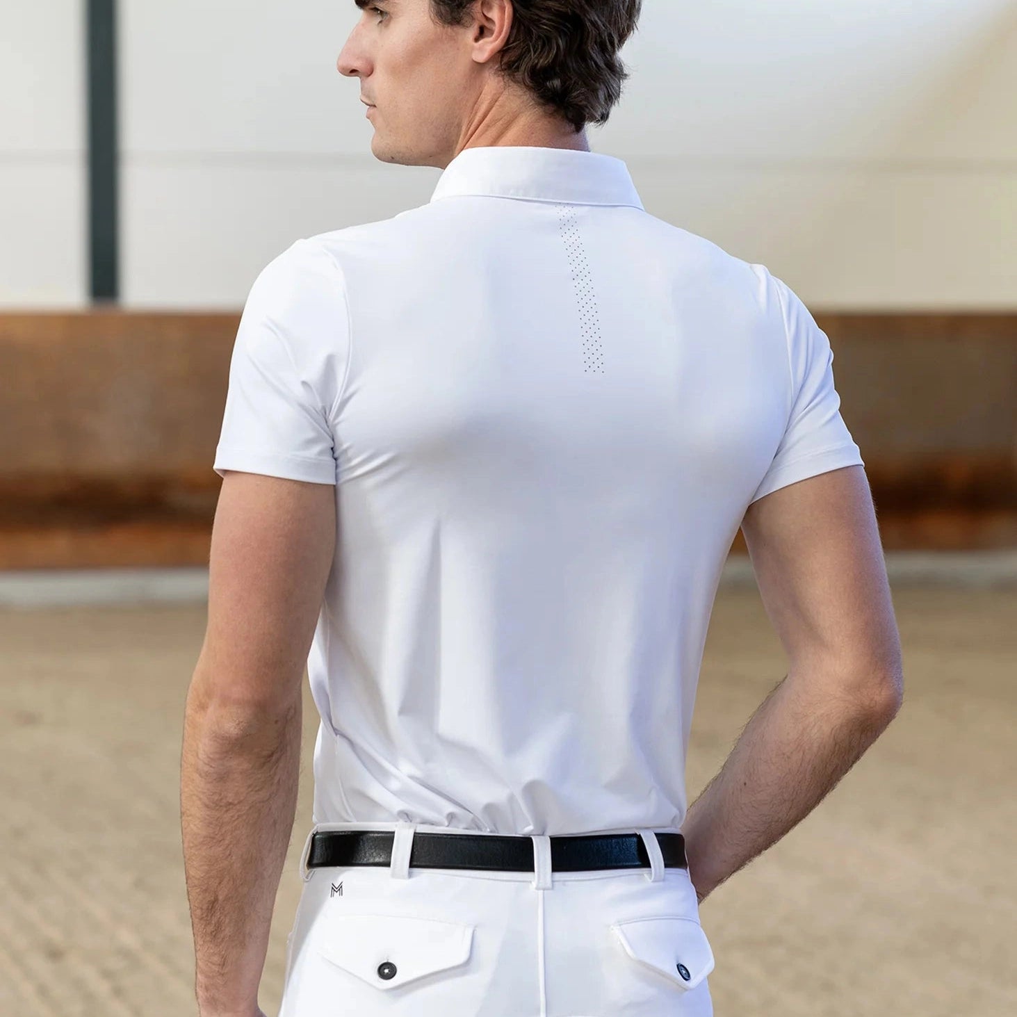 Maximilian Equestrian Active rövidujjú versenying, fehér