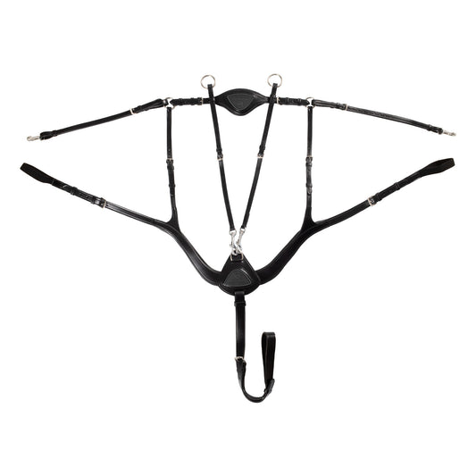 Acavallo 5-point breastplate, black