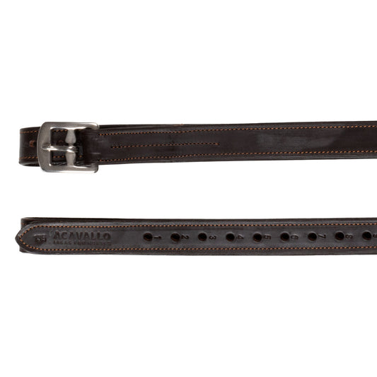 Acavallo calfskin stirrup leathers, brown