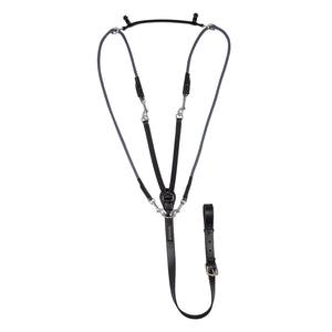 Acavallo Chambon with Calfskin and Nylon, Black