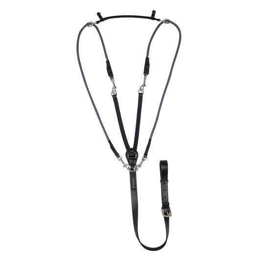 Acavallo Chambon with Calfskin and Nylon, Black