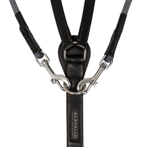 Acavallo Chambon with Calfskin and Nylon, Black