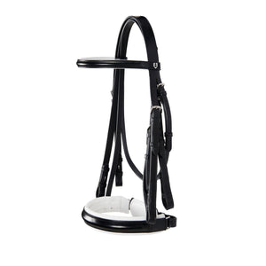 Equestro Dressage Double Bridle, Black