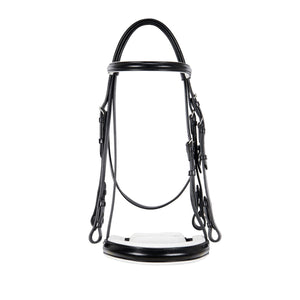 Equestro Dressage Double Bridle, Black
