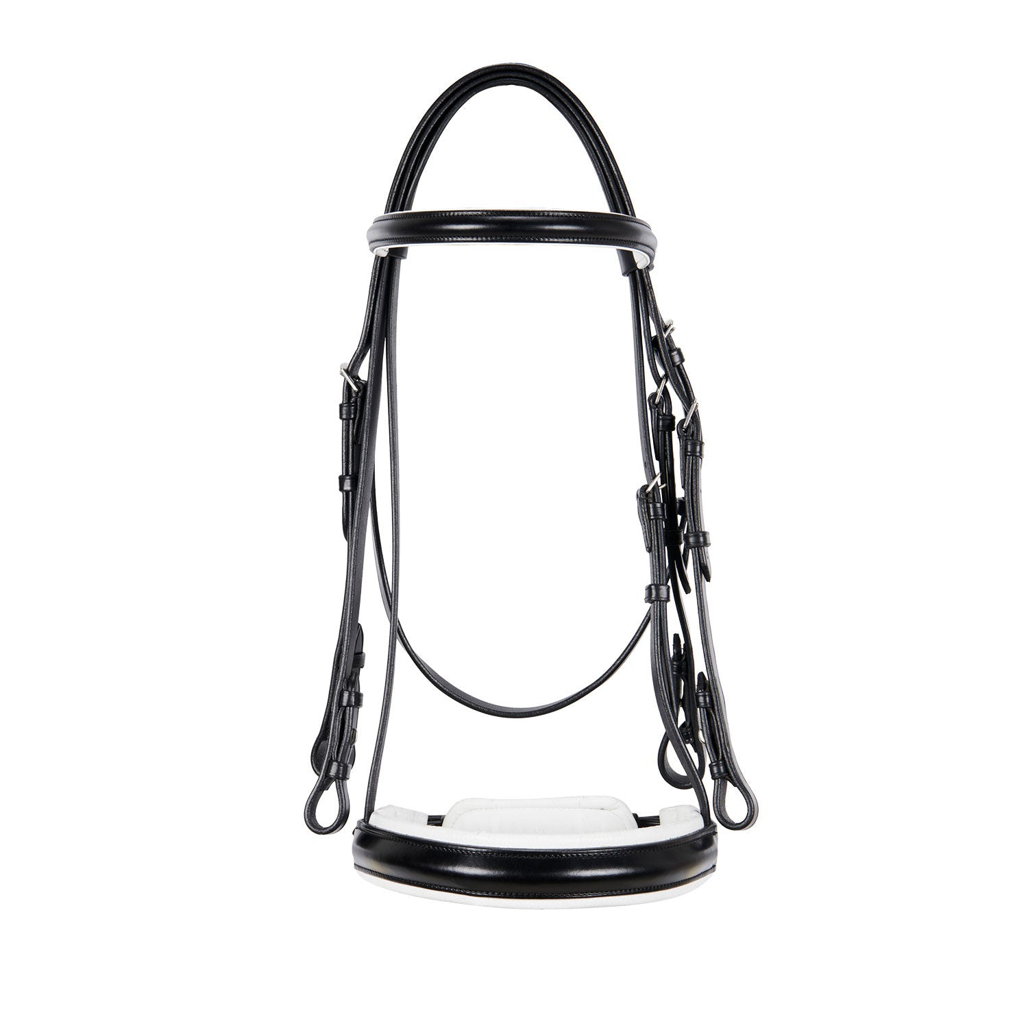 Equestro Dressage Double Bridle, Black