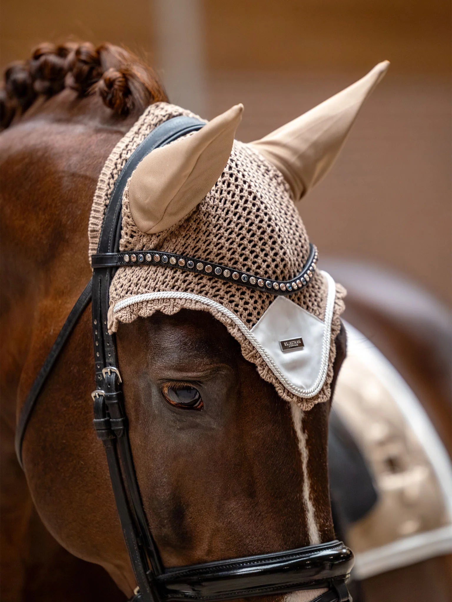 Equestrian Stockholm fülvédő, modern sand