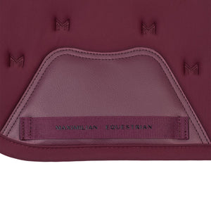 Maximilian Equestrian Stamp jumping saddle pad, burgundy