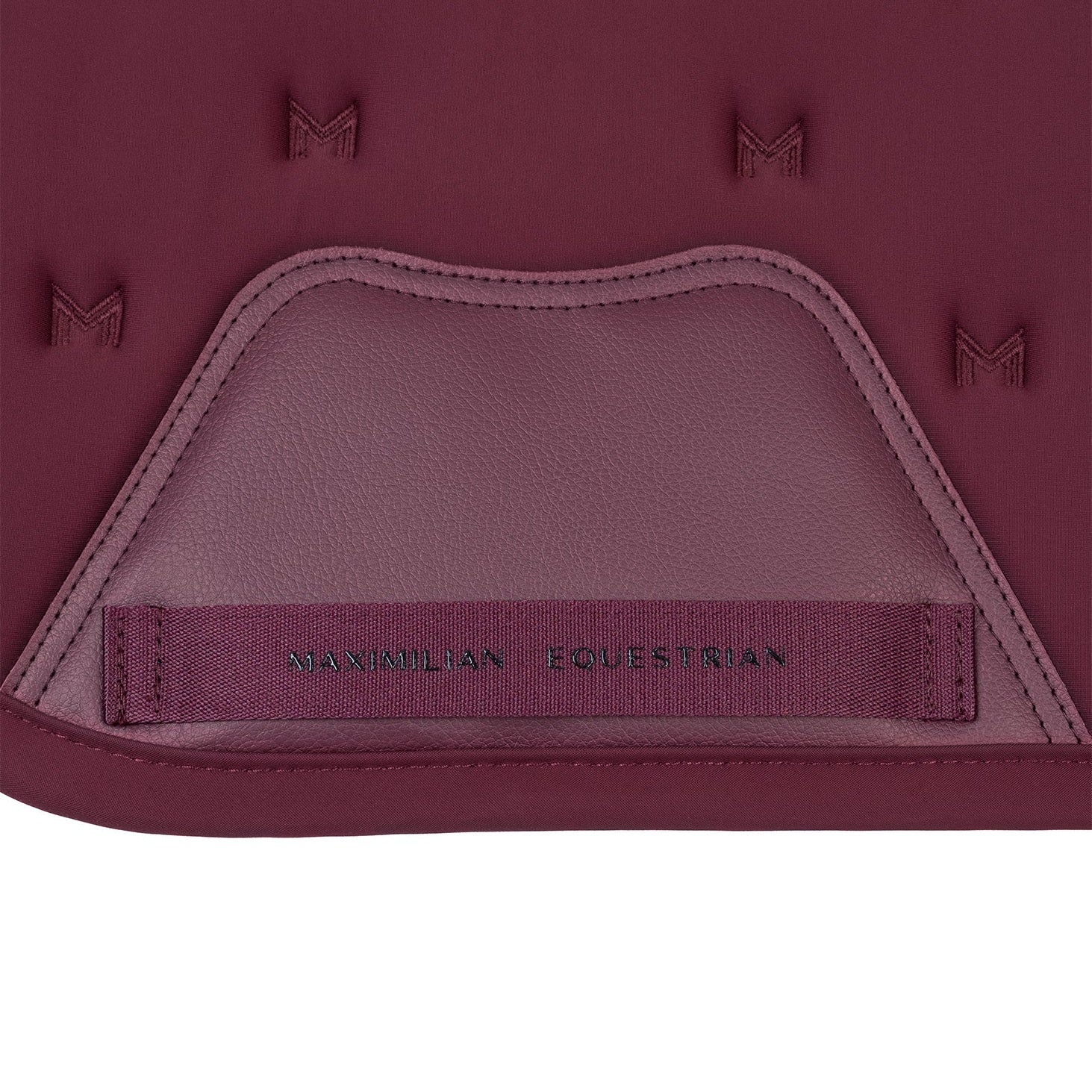Maximilian Equestrian Stamp jumping saddle pad, burgundy