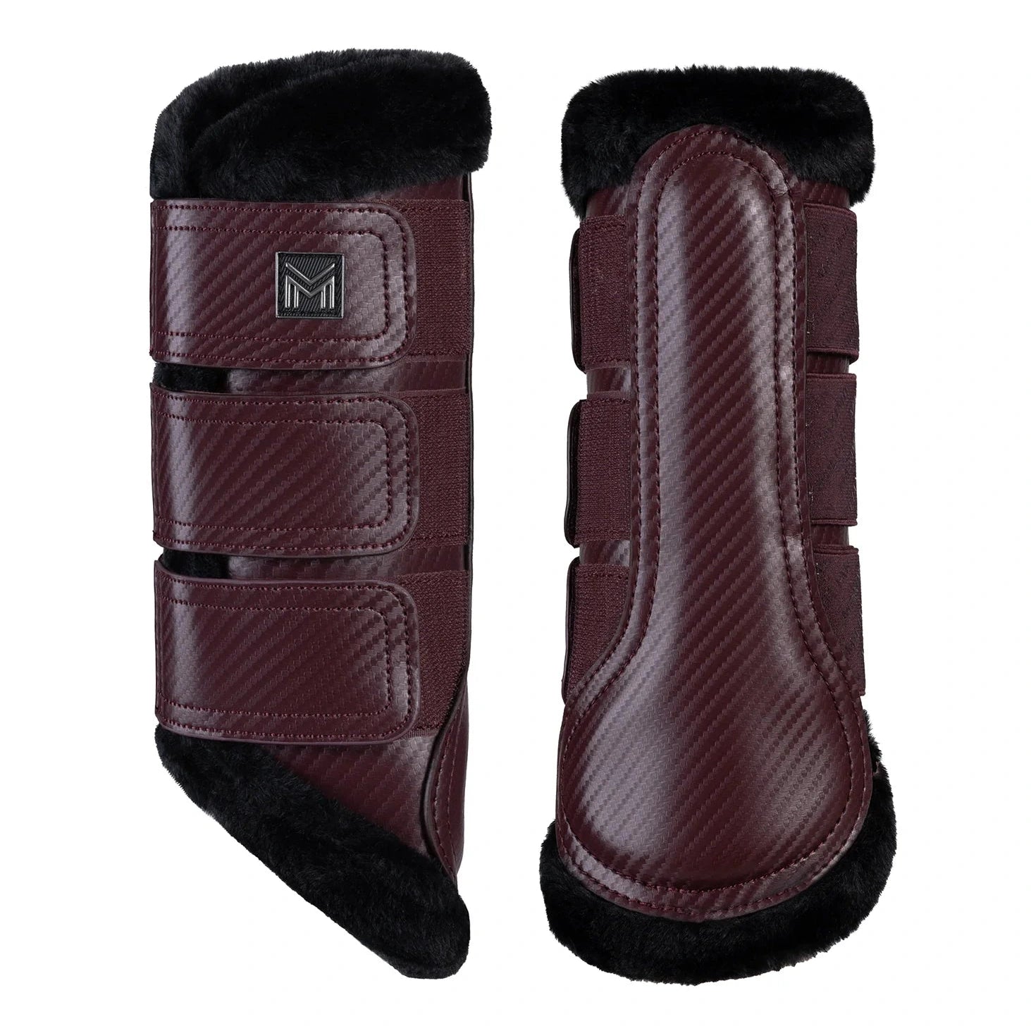Maximilian Equestrian Drift Brushing boots, burgundy