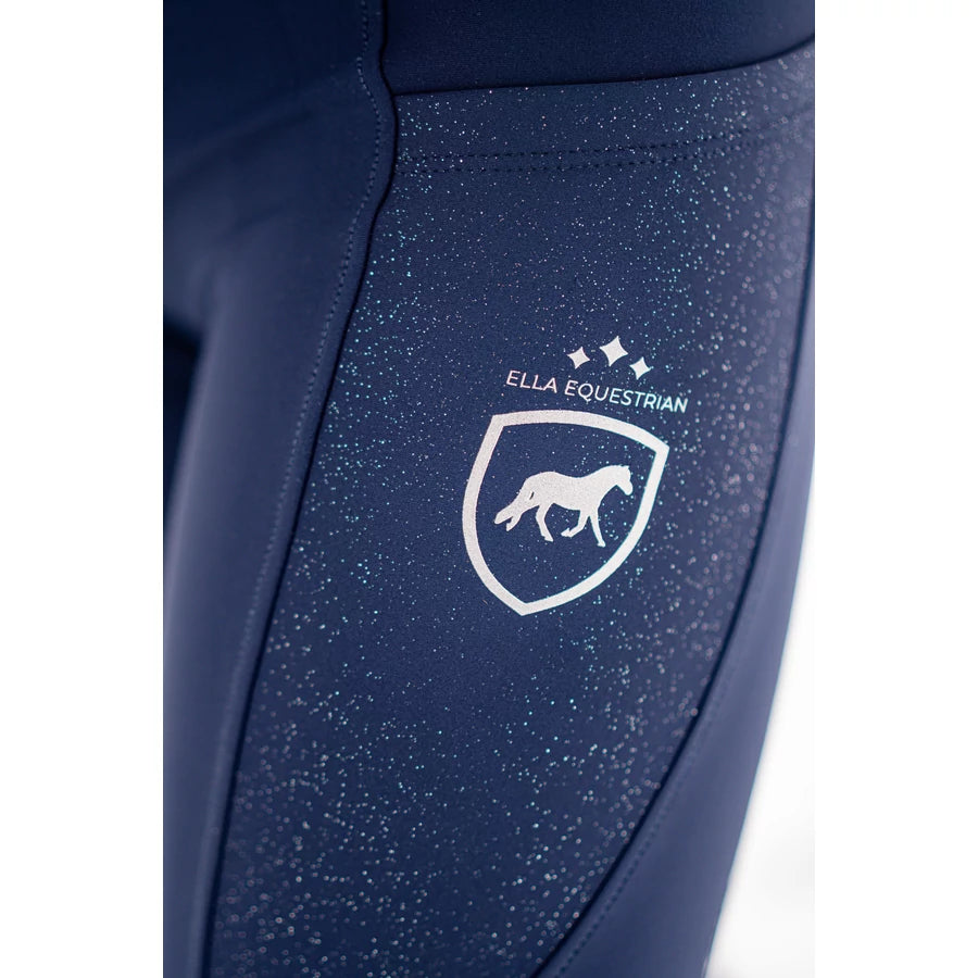 Ella Equestrian Blue Sparkling Breeches