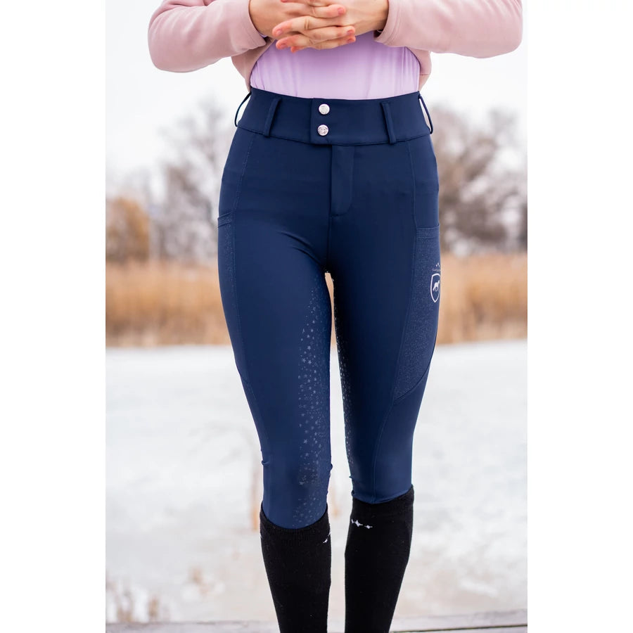 Ella Equestrian Blue Sparkling Breeches