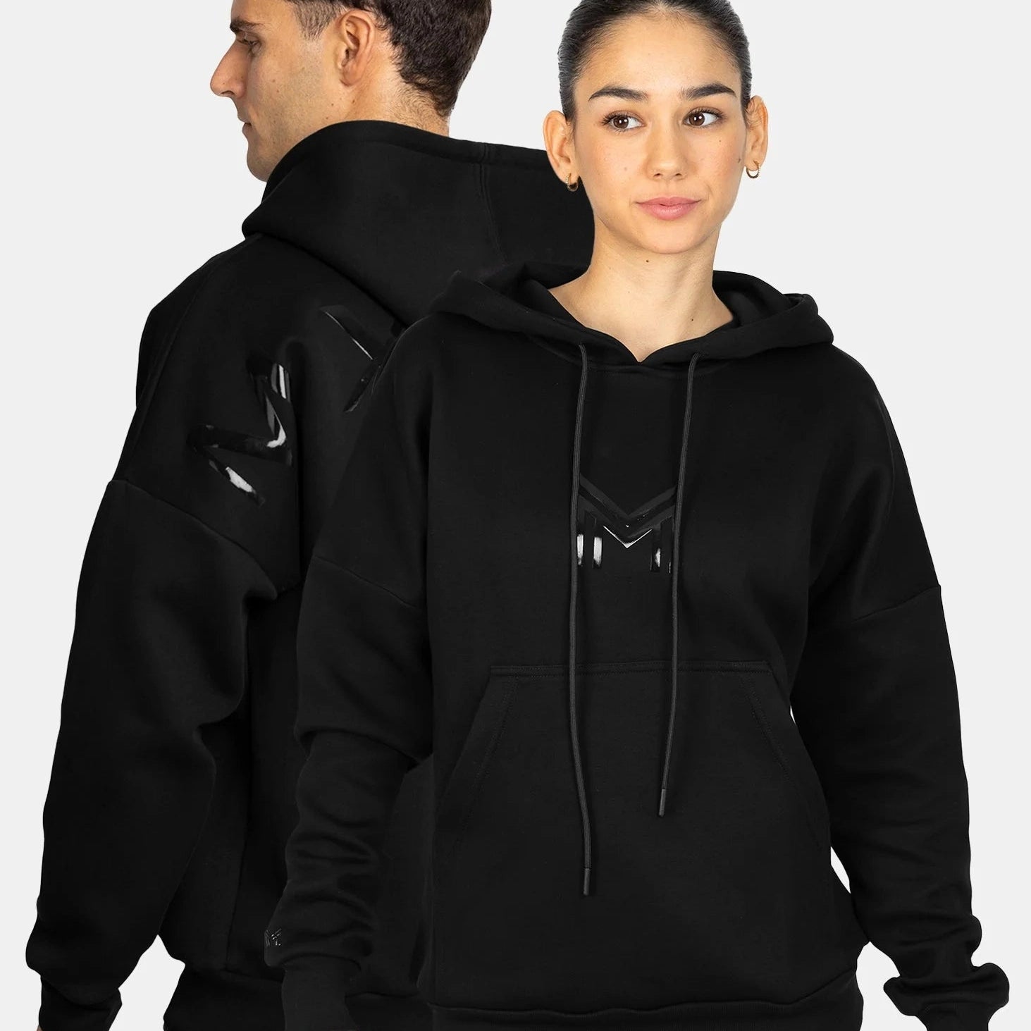Maximilian Equestrian Icon Oversized Hoodie, black