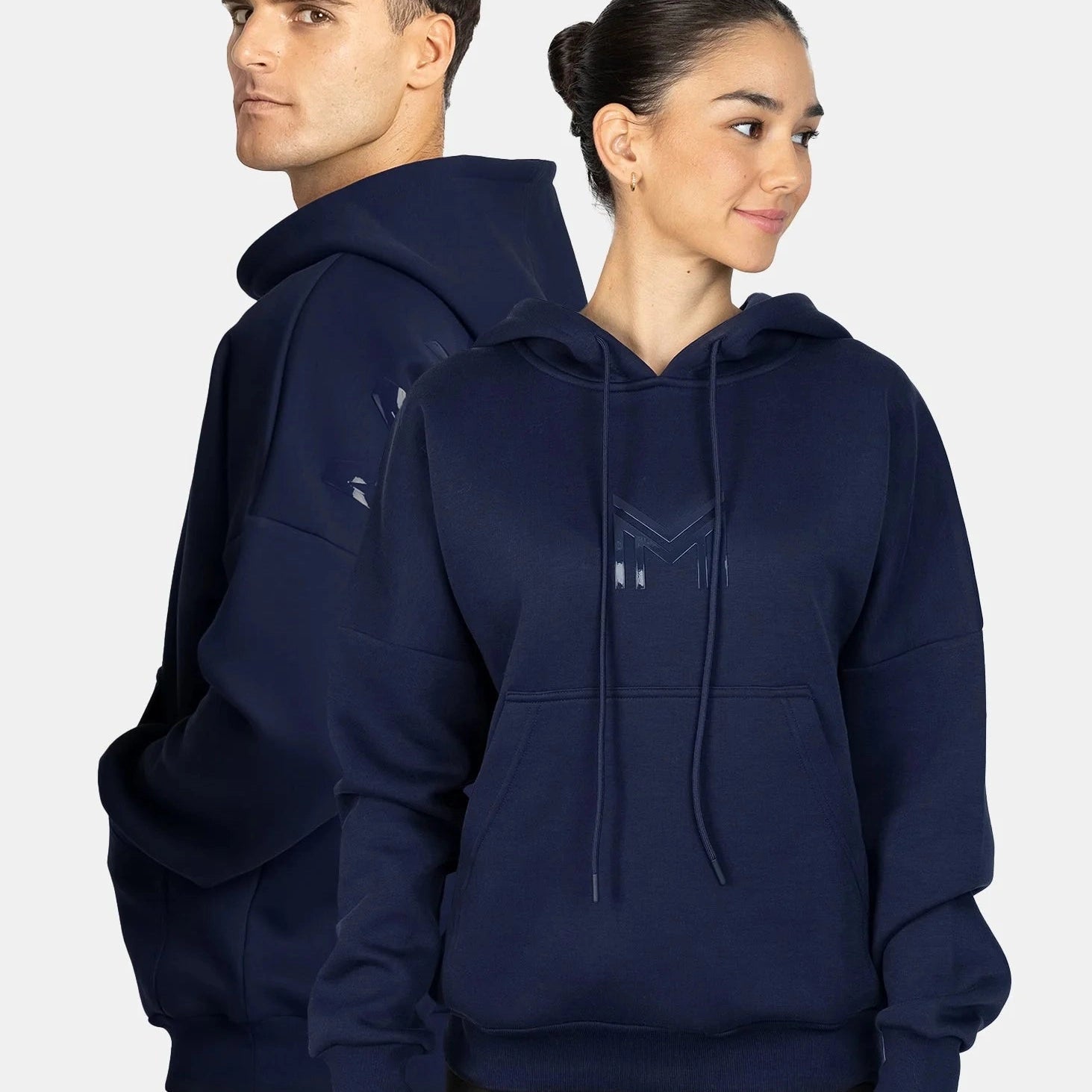 Maximilian Equestrian Icon Oversized Hoodie, Navy