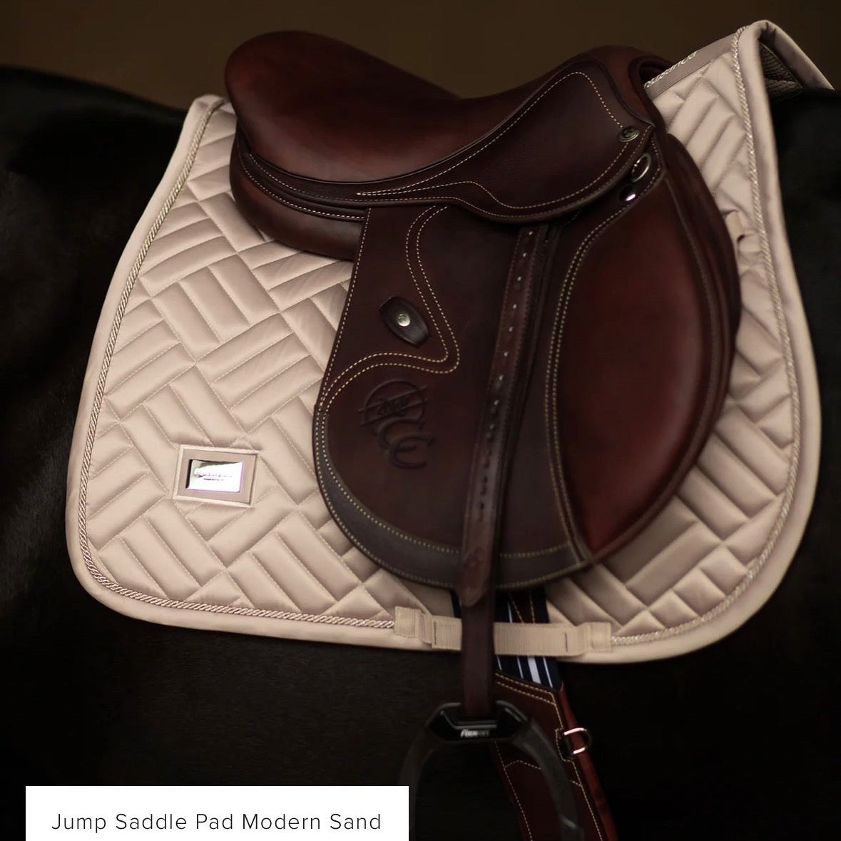 Equestrian Stockholm Modern Sand jumping saddle pad