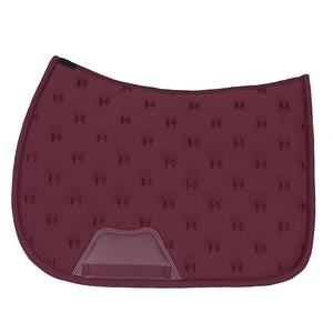 Maximilian Equestrian Stamp jumping saddle pad, burgundy