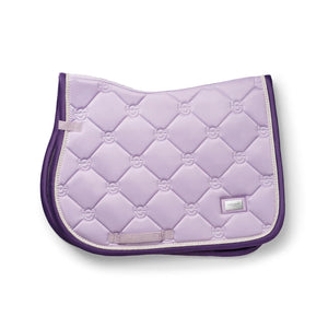 Equestrian Stockholm jumping saddle pad, lavender pearl