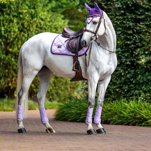 Equestrian Stockholm jumping saddle pad, lavender pearl