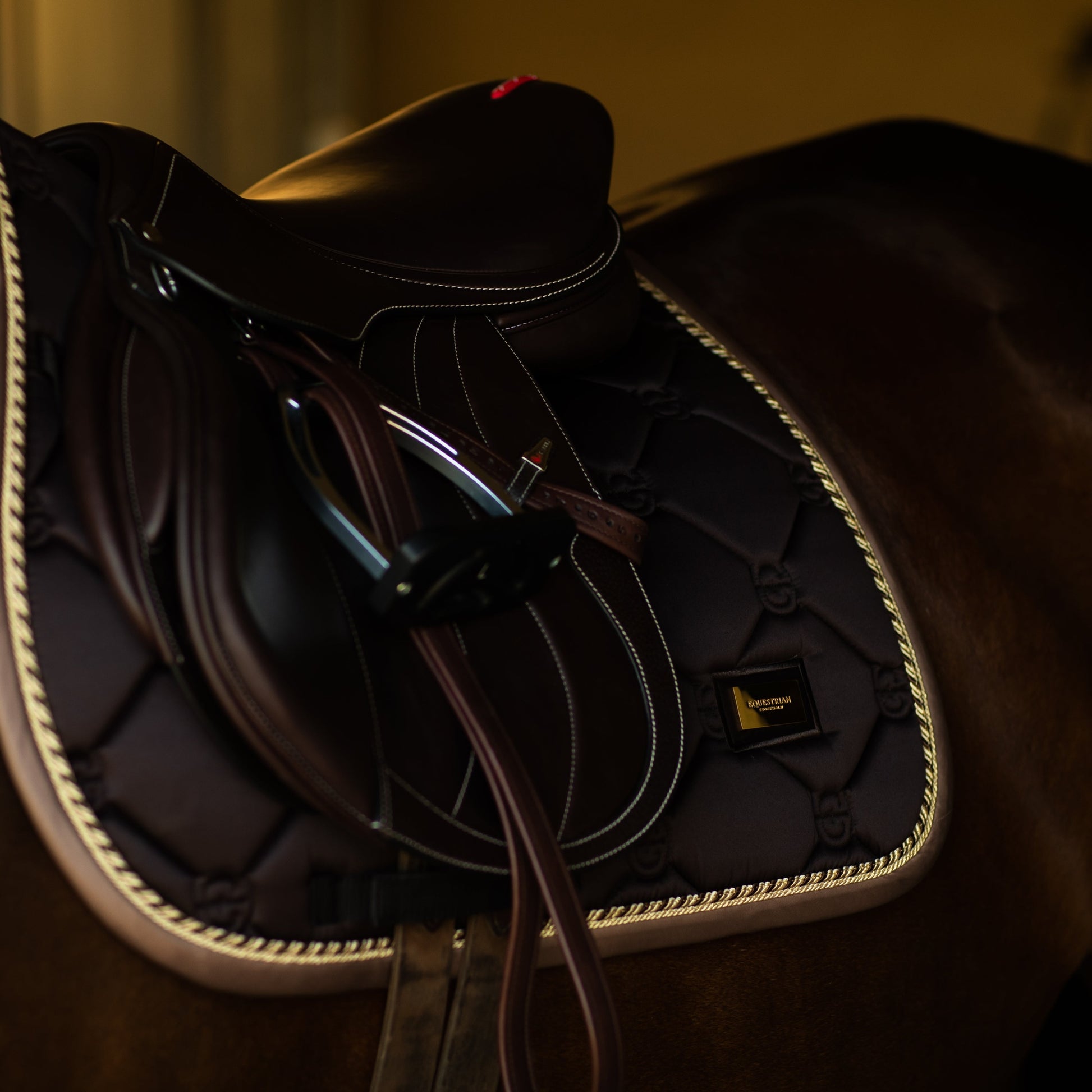 Equestrian Stockholm Golden Brown Jump Saddle Pad