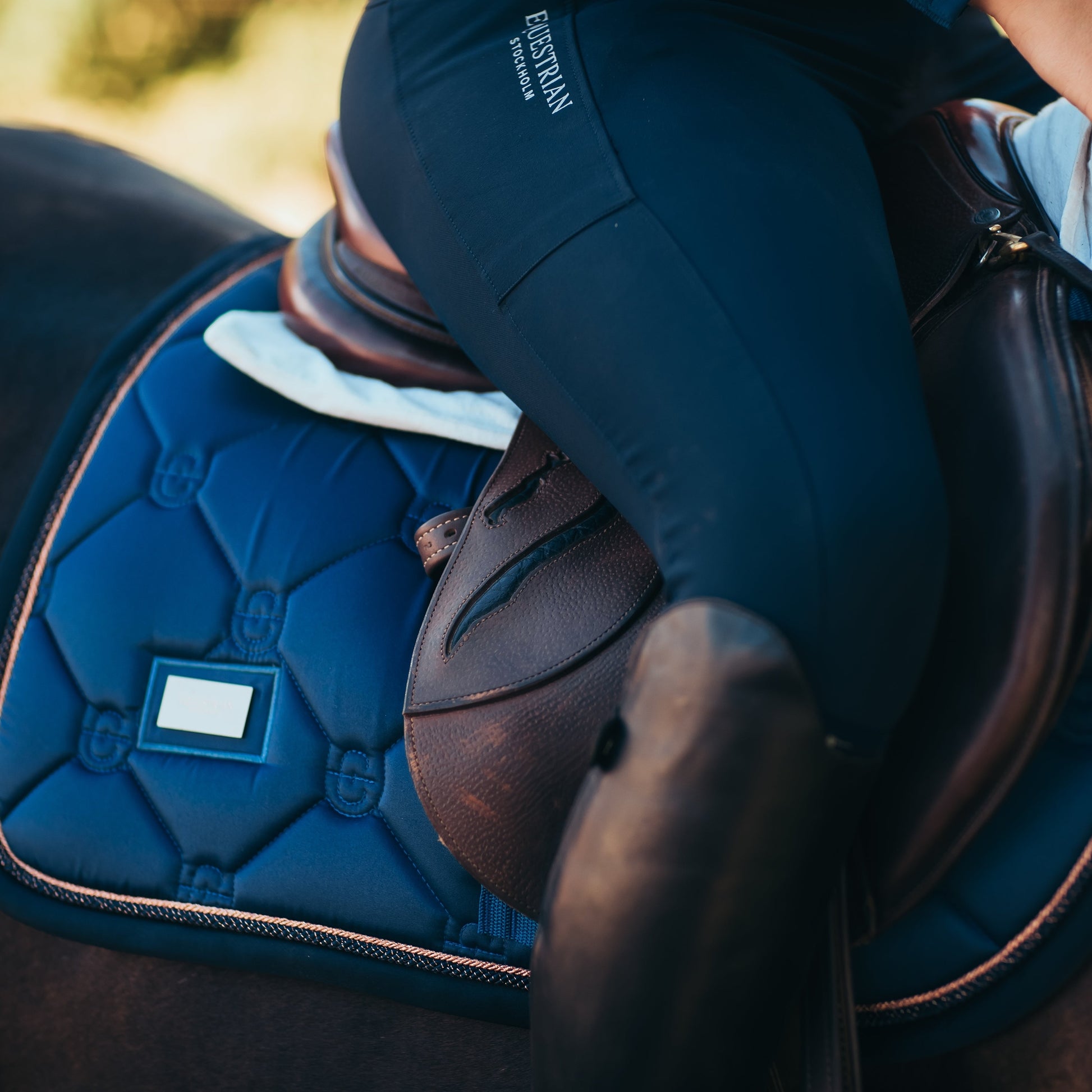 Equestrian Stockholm Monaco Blue Jumping Saddle Pad